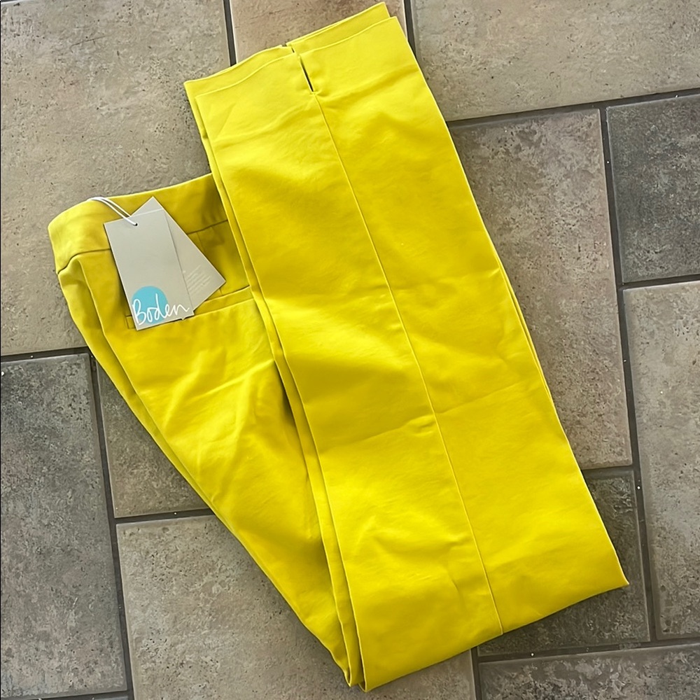 Boden Yellow Ankle Pants